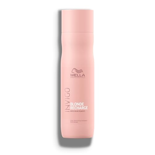 Wella Professionals Invigo Blonde Recharge Color Refreshing Shampoo | Refresh & Maintain Cool Blonde Hair Color | 10.1 Fl Oz