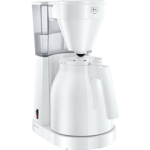 (-11%) Melitta Easy Therm – Filterkaffeemaschine mit Thermkanne, für bis zu 8 Tassen Kaffee, in Weiß