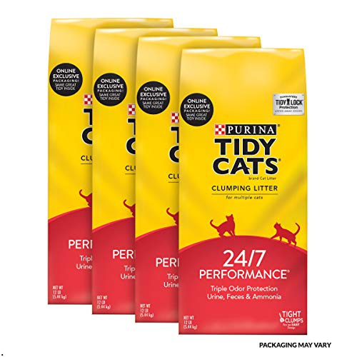 Tidy Cats Clumping Cat Litter 4×12lb Multi-Cat Packs