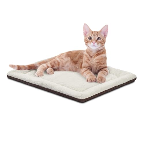 K&H Pet Products Self-Warming Pet Pad Thermal Cat and Dog Bed Mat Oatmeal/Chocolate, 53.3cm x 43.18cm