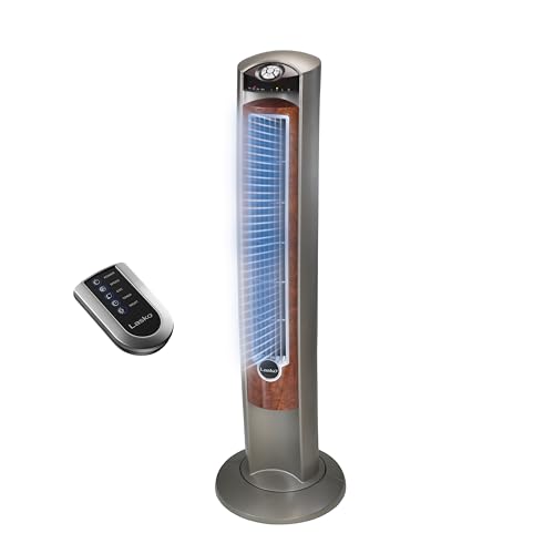 Lasko Oscillating Tower Fan with Remote, Quiet Floor Fans for Bedroom, 42"
