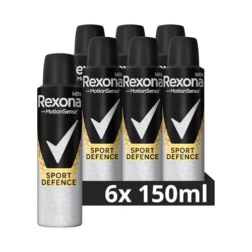 (-25%) Rexona Men Anti Transpirant Spray Sport Defence Deospray schützt 48 Stunden gegen Körpergeruch und Achselnässe 6x 150 ml
