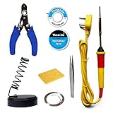 THEMISTO built with passion Themisto Beginners 8 In 1 Corded_electric Soldering Iron Kit