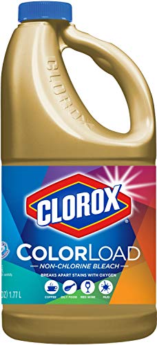 Clorox ColorLoad Non-Chlorine Bleach, 60 Ounce Bottle, Pack of 2, 120 Ounces Total