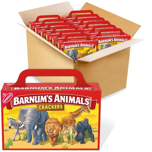 BARNUM'S Original Animal Crackers, Bulk Kids Snacks, 12 - 2.13 oz Boxes