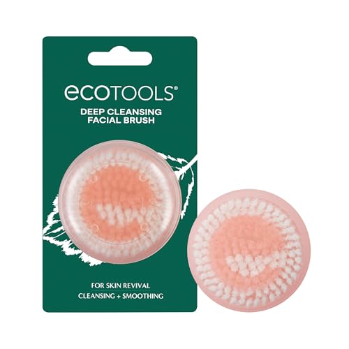 EcoTools Deep Cleansing Facial Brush, Manual Facial Cleansing Brush Exfoliates &amp; Deeply Cleanses, Remove Makeup &amp