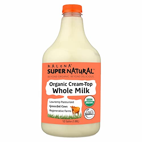Kalona SuperNatural Organic Cream-Top Whole Milk, 64 Fl oz