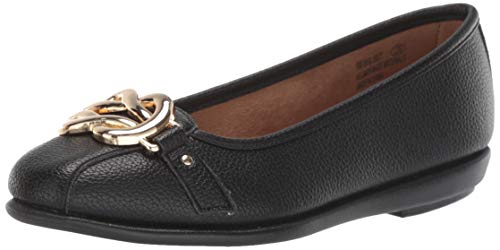 Aerosoles Women's Big Bet Ballet Flat, Black, 7 M US