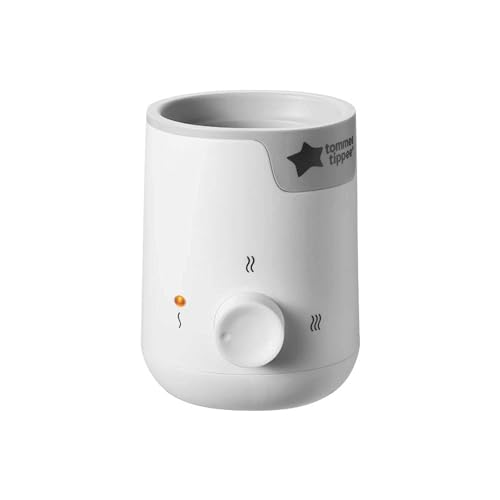 Tommee Tippee Easiwarm Bottle Warmer, White, Warms Breast Milk to Body Temperature in 4 Minutes, with Automatic Timer and One-Dial Operation