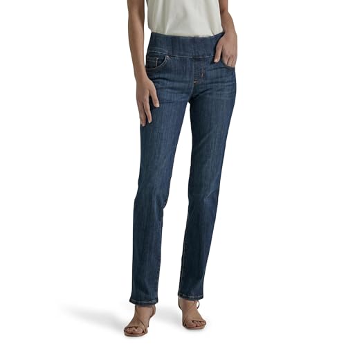 Lee Women's Sculpting Slim Fit Slim Leg Pull On Jean, Landslide, 10
