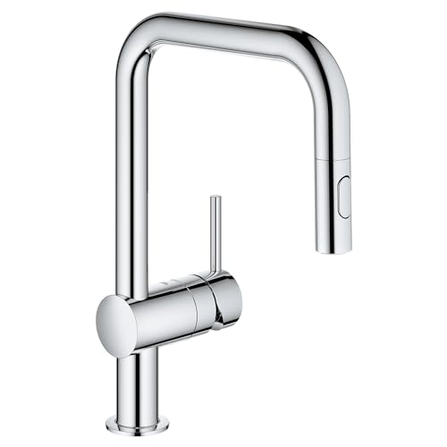 GROHE 32319003 Minta Pull-Down U Kitchen Faucet Chrome