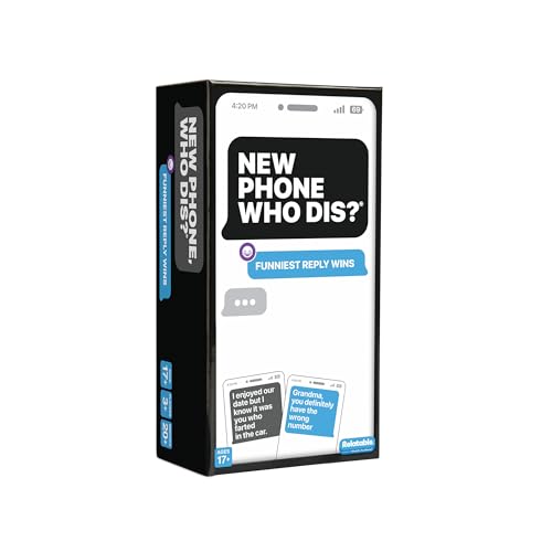 New Phone, Who Dis? by Relatable, The Offline Text Message Party Game, Spicier Edition With New Updated Content, Card Games for Adults, Game Night Games, Includes 100 inbox cards & 300 Reply Cards