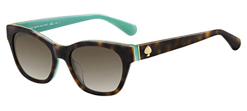 Kate Spade New York Women's Jerri/S Cat Eye Sunglasses, Havana Blue/Brown Gradient, 50mm, 18mm