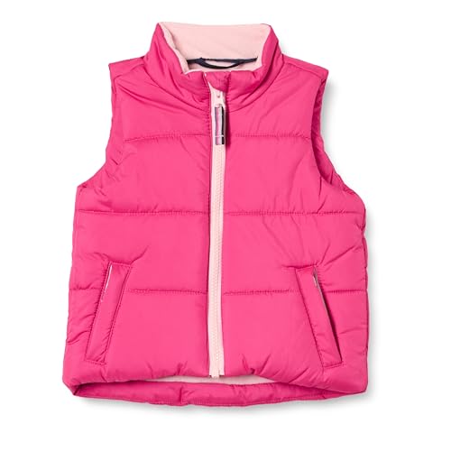 Amazon Essentials Toddler Girls' Heavyweight Puffer Vest, Pink, 3T