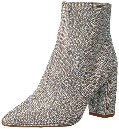 Betsey Johnson Women's Cady Ankle Boot, Rhinestone, 9