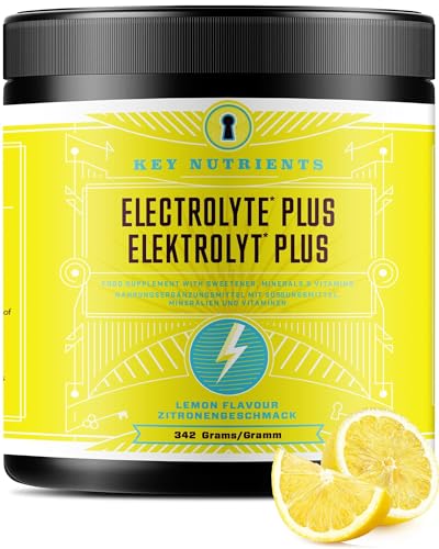 KEY NUTRIENTS Multivitamin Electrolytes Powder No Sugar - Refreshing Lemonade Electrolyte Powder - Sodium & Energy Supplement - Hydration Powder - No Calories - 90 Servings - Made in USA