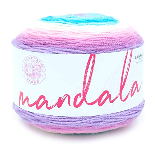 Lion Brand Yarn Mandala, Multicolor Yarn for Crocheting and Knitting, Craft Yarn, 1-Pack, Liger