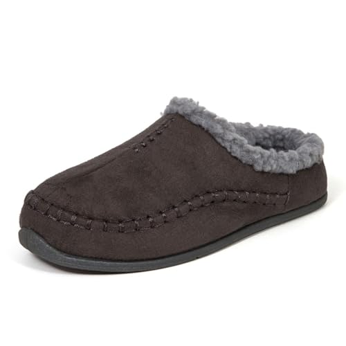 Deer Stags Kids' Lil Nordic Microsuede Slipper in Charcoal / 7 Big Kid