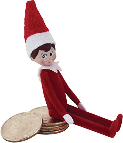 World's Smallest The Elf On The Shelf A Christmas Tradition - Boy Scout Elf with Blue Eyes, 4 Inch