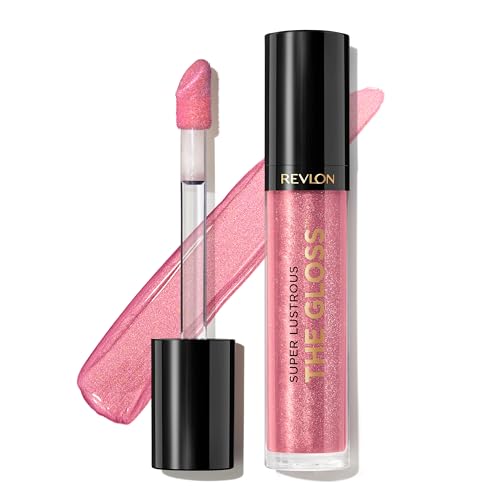 Revlon Super Lustrous The Gloss, Non-Sticky, High Shine Glossy Finish, Lightweight Moisture Enriched With Agave, Moringa Oil Capuacu Butter - Rose 