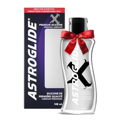 Astroglide Silicone Lube (5oz), X Premium Personal Lubricant for Vaginal and Anal Sex, Silky Lube, Waterproof for Water Play