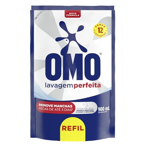 OMO Sabão Líquido ​Refil Omo Lavagem Perfeita Refil 900Ml