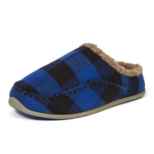 Deer Stags Lil Nordic Slipper, Blue/Black, 4 US Unisex Big Kid