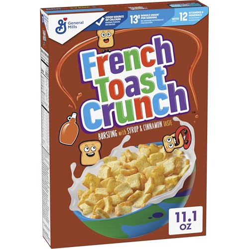 French Toast Crunch Breakfast Cereal, Syrup and Cinnamon Taste, 11.1 oz