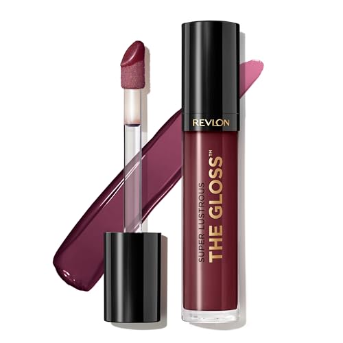 Super Lustrous Lip Gloss, Non-Sticky, Hydrating, High Shine Finish, 265 Black Cherry, 0.13 oz