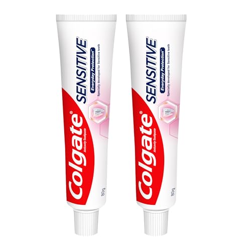Sensitive Everyday Protection Toothpaste, Combo Pack Of 160g (80g X 2), Specifically Developed For Sensitive Teeth & Healthy Gums, Colgate Toothpaste 