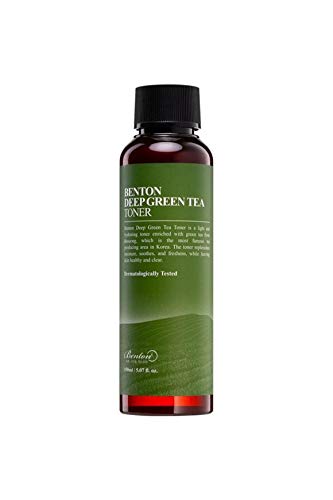 BENTON Deep Green Tea Toner - 150ml (5.07 fl.oz) for Face, Sensitive & Oily Skin