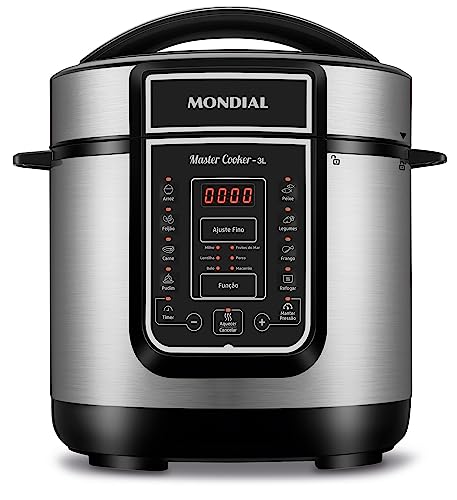 MONDIAL Panela de Pressão Elétrical, Master Cooker - 3L, 110V, Preto, 700W - PE-40