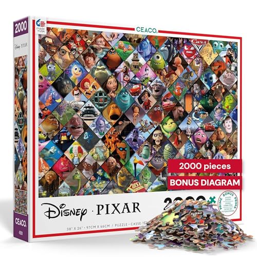 Ceaco - Disney/Pixar Clips - 2000 Piece Jigsaw Puzzle , 5"