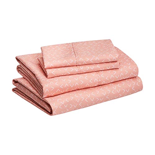 Amazon Basics Lightweight Super Soft Microfiber Bed Sheet Set, King
