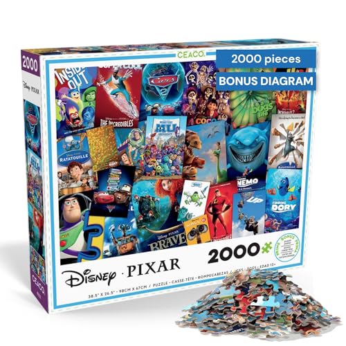 Ceaco - Disney / Pixar - Movie Posters - 2000 Piece Jigsaw Puzzle , 5"