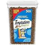 Temptations Cat Treats MixUps Surfer's Delight, Tuna, Shrimp, Salmon Flavor, Crunchy and Soft Cat Treats, 30 oz. Tub