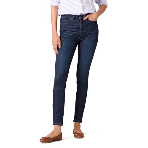 Amazon Essentials Women's High-Rise Skinny Jeans - Discontinued Colors, Dark Wash, 14