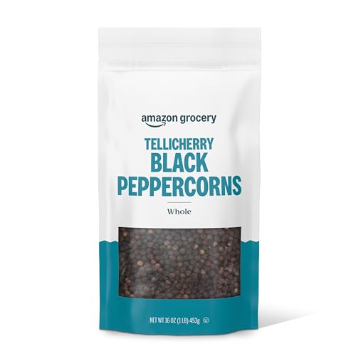 Amazon Grocery, Tellicherry Whole Black Peppercorn, 16 Oz (Previously Happy Belly, Packaging May Vary)