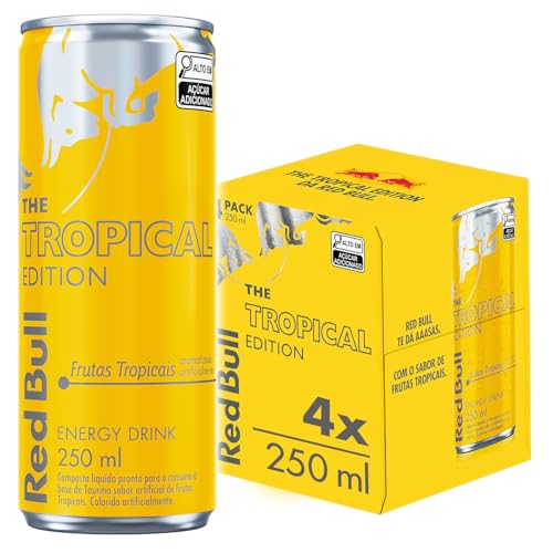 Red Bull Energético, Tropical, 250ml, 24 latas Red Bull