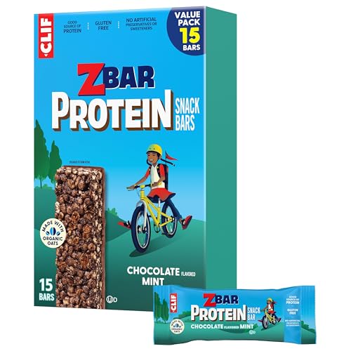 �️Zbar Protein Chocolate Mint Snack Bars, Gluten Free Protein Bars, 15ct