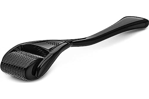 Derma Roller for Skin, Hair & Beard – Women and Men Titanium Microneedling Roller for Face & Scalp, Safe & Easy to Use 0.25mm