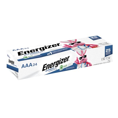 Energizer Ultimate Lithium AAA Batteries (1 Pack), Lithium Triple A Batteries, 24 Count