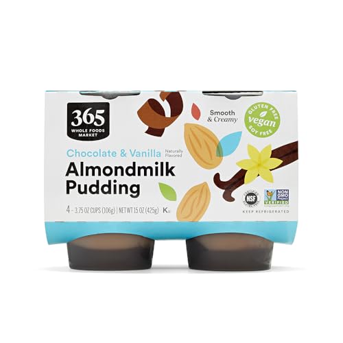 365 by Whole Foods Market, Almondmilk Chocolate Vanilla Swirl Pudding Cup, 15 Ounce