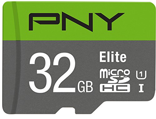 PNY 32GB Elite Class 10 U1 microSDHC Flash Memory Card - 100MB/s Read, Class 10, U1, Full HD, UHS-I, Micro SD (Pack of 1)