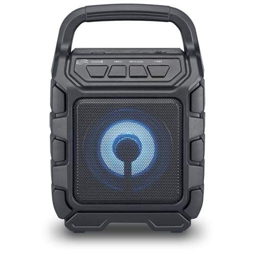 iLive Electronics ISB199B Wireless Tailgate Party Speaker, with LED Light Effects and Built-in Rechargeable Battery, Black