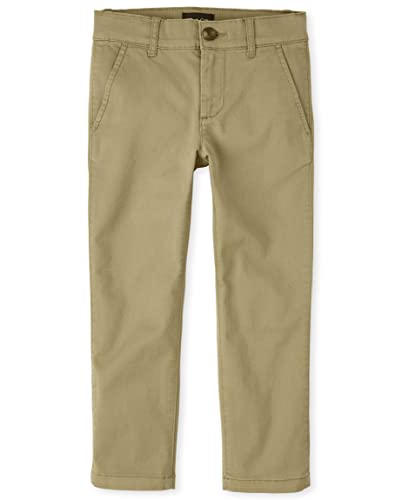 The Children's Place Boys Stretch Skinny Chino Pants,Flax Single,6