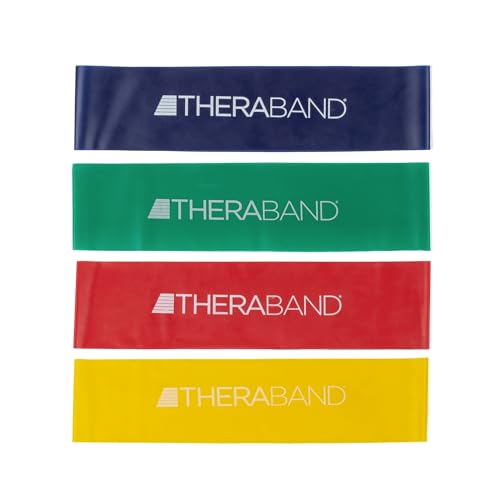 THERABAND Resistance Band Loop Set Pack of 4