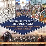 Highlights Of The Middle Ages Black Death 100 Years War Knights Templar And Battle Of The Roses History Books For Kids Junior Scholars Edition Childrens Medieval Books