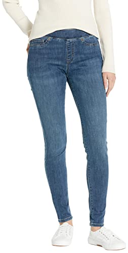 Amazon Essentials Women's Mid-Rise Stretch Pull-On Jegging - Discontinued Colors, Medium Wash, 14