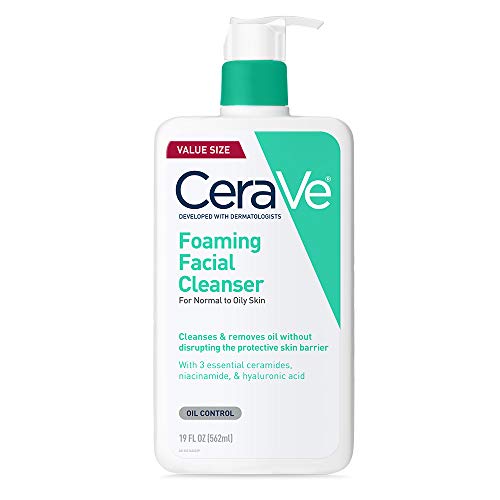 CeraVe Foaming Facial Cleanser for Oily Skin Fragrance-Free 19 oz